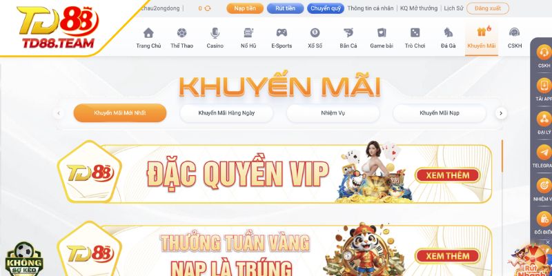 Các thông tin khuyến mãi được chia sẻ chi tiết trong tin tức TD88